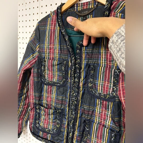 J.Crew Quilted Plaid Jacket - Picture 5 of 8